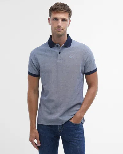 Barbour Sports Mix Mens Polo Shirt In Blue