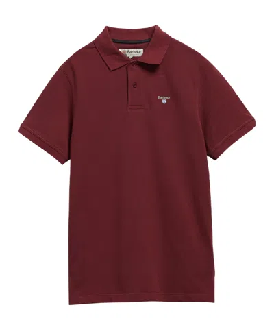 Barbour Sports Polo Shirt In Burgundy