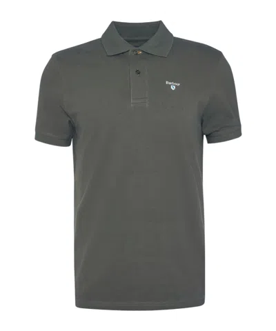Barbour Sports Polo Shirt In Gray