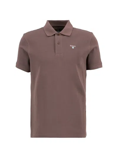 Barbour Sports Short-sleeved Polo Shirt In Brown