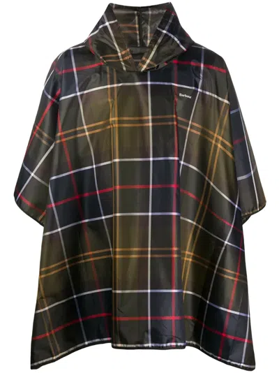 Barbour Sproof Tartan Poncho In Classic Tartan