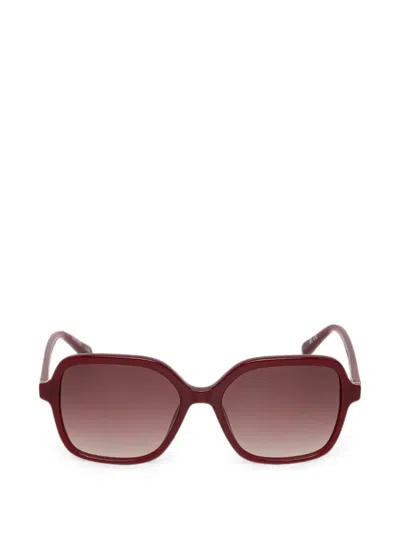 Barbour Square-frame Sunglasses In Red