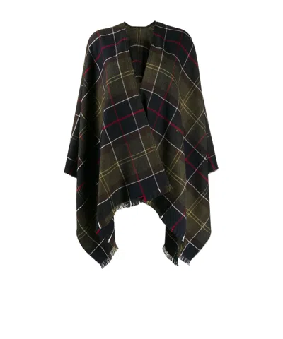 Barbour Staffin Plaid Throw Blanket In Green