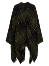 Barbour Staffin Tartan Serape Capes Multicolor In Black