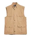 Barbour Stand-neck Vest In Nude