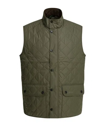 Barbour Stand-up Collar Vest In Green