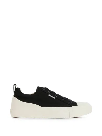 Barbour Stanhope Canvas Sneakers In Black