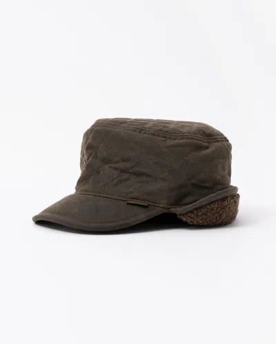 Barbour Stanhope Mens Hunting Cap In Brown