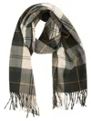 Barbour Check-pattern Fringed Scarf In Multi
