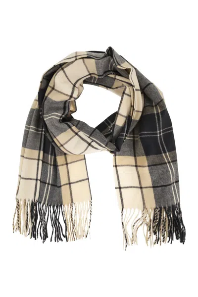 Barbour Stanway Tartan Scarf In Red