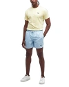 Barbour Staple Logo Embroidered Swim Trunks In Sky