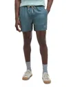 Barbour Staple Logo 5 Swim Shorts In Vintage Teal