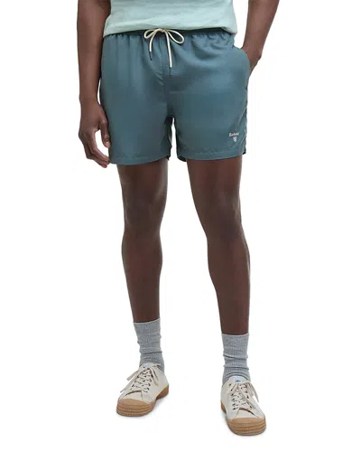 Barbour Staple Logo 5 Swim Shorts In Vintage Teal
