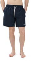 Barbour Staple Logo Swim Shorts 7 Navy In Navy