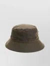 Barbour Stitched Detailing Wide Brim Bucket Hat In Green