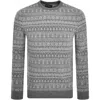 BARBOUR BARBOUR STONEBECK FAIRISLE CREW NECK JUMPER GREY