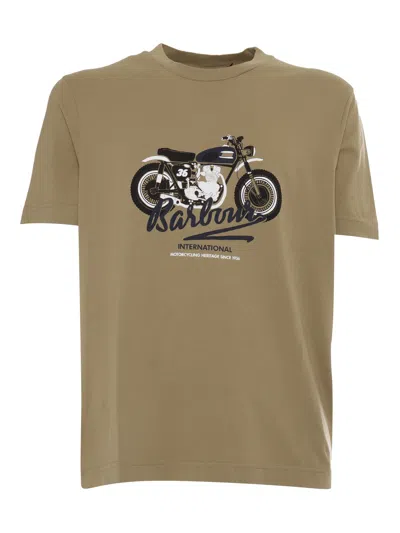 Barbour Stonebridge Graphic T-shirt In Green