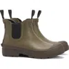 Barbour Storm Mens Chelsea Wellies In Brown Fabric