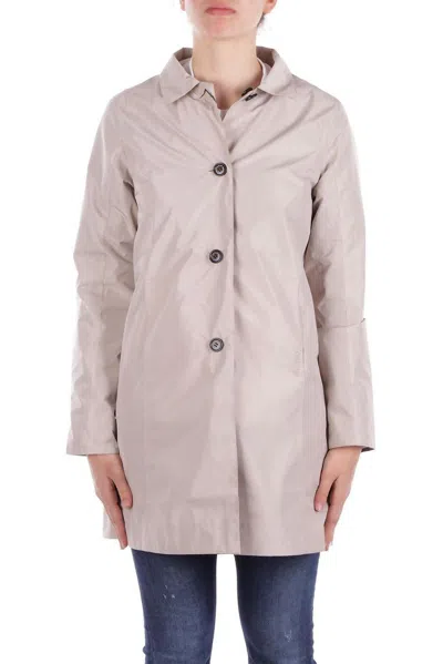 Barbour Straight Hem Buttoned Coat In Pink
