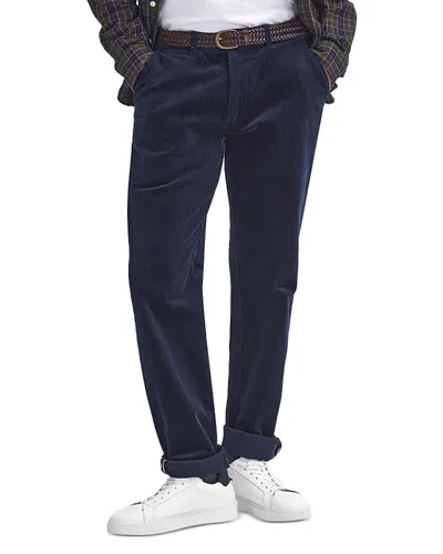 Barbour Stretch Corduroy Tailored Fit Pants In Navy