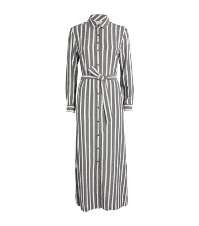 Barbour Annalise Womens Maxi Dress In Navy Stripe