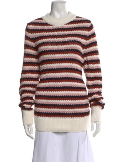 Pre-owned Barbour Striped Crew Neck Sweater In Multi