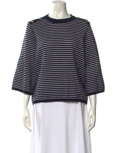 Pre-owned Barbour Striped Crew Neck Sweater W/ Tags In Multi