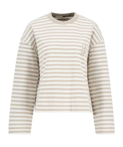 Barbour Striped Crew Neck Sweatshirt In Multi