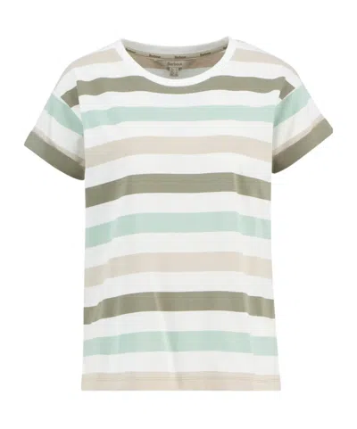 Barbour Striped Crew Neck T-shirt In Multi
