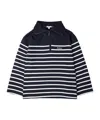 Barbour Striped Half-zip Sweater In Black