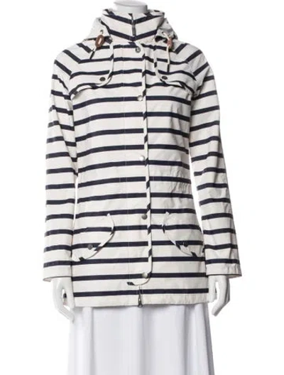 Pre-owned Barbour Striped Jacket In Neutral