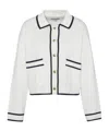Barbour Jasmine Knitted Cardigan In White