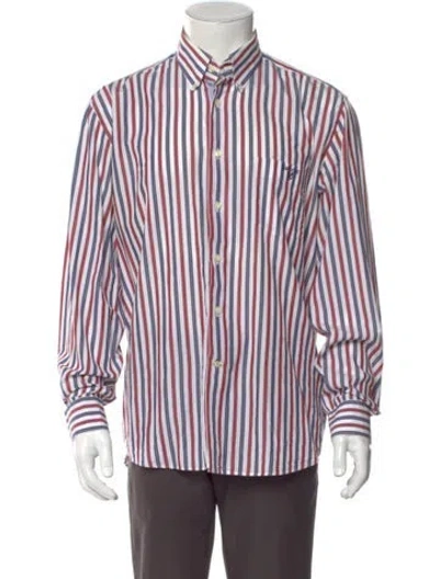 Pre-owned Barbour Striped Long Sleeve Dress Shirt In Multi