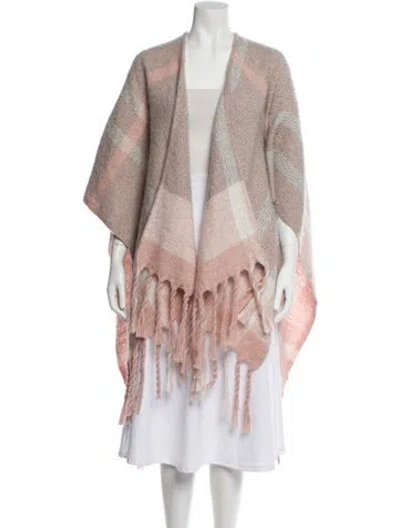 Pre-owned Barbour Striped Open Front Sweater In Neutral