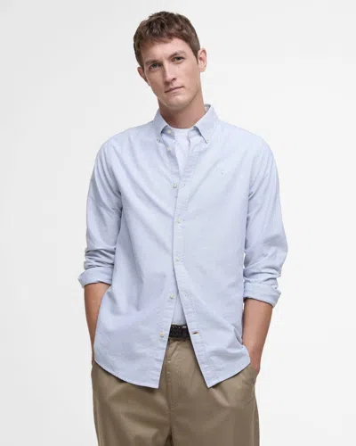 Barbour Striped Oxtown Long Sleeve Mens Tailored Shirt In Blue