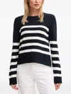 Barbour Stripe Cotton Blend Sweater In Multi