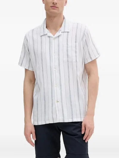 Barbour Park Seersucker Summerfit Shirt Whisper White In Neutral