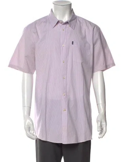 Pre-owned Barbour Striped Short Sleeve Shirt In Multi