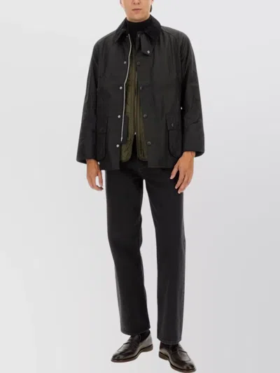 BARBOUR STYLISH JACKET WITH COLLAR AND POCKETS