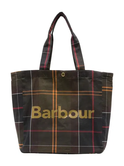 Barbour Stylish Mini Tote Bag For Men In Green