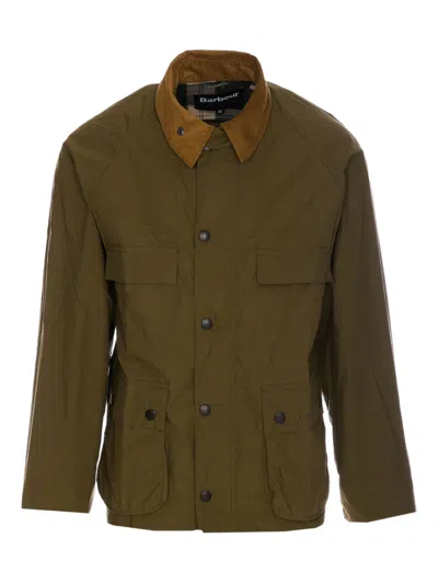 Barbour Olive Green Cotton Workwear Jacket