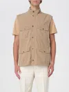Barbour Beige 'casual Corbridge' Vest In Cotton With Pockets In Gray