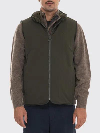 Barbour Suit Vest Men Color Green In Brown
