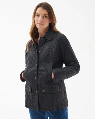 Barbour Summer Beadnell Womens Quilted Jacket In Black
