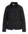 Barbour Blue Liddesdale Down Jacket In Black