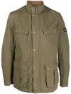 Barbour Summer Wash Duke Jacket In Green