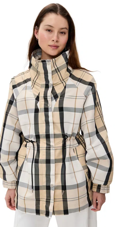 Barbour Suri Checked Showerproof Jacket Safari Dress Tartan/mist