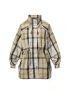 Barbour Suri Check Showerproof Jacket In Safari Dress Tartan/mist