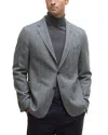 Barbour Sutherland Wool Blend Herringbone Flannel Sport Coat In Gray