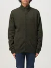 Barbour Sweater High Neck Elbow Patches In Green